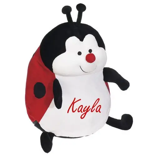 personalised ladybug pillow